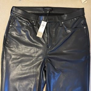 Banana Republic - Vegan Leather High Rise Slim Pants